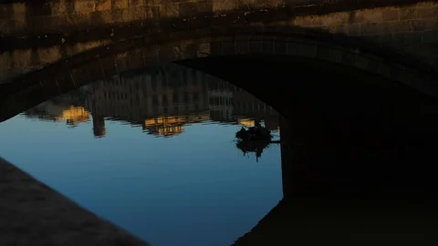 Florence River Arno Bridge Vidéo 127263874