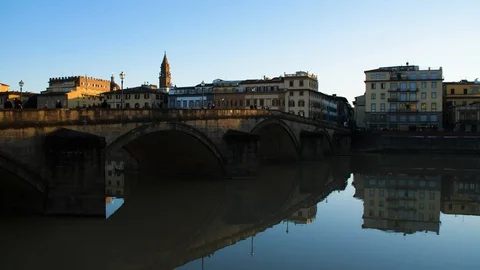 Florence River Arno Bridge Vidéo 127263883