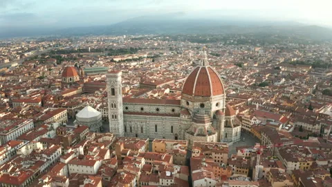 Florence skyline aerial view Stock-Footage 161356375