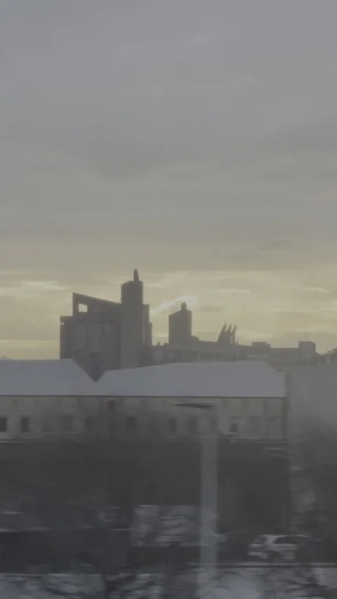 Florence skyline at dawn seen from a train window Stock Footage 327142349
