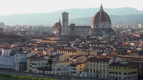 Florence before sunset Video stock 61630653