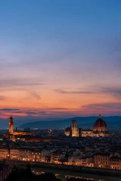 Florence sunset - Vertical Stock Photos