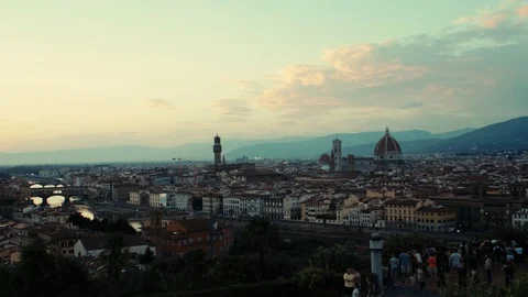 Florence in timelapse Video stock 77080383