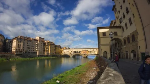 Florence Vasari corridor Stock Footage 73953089