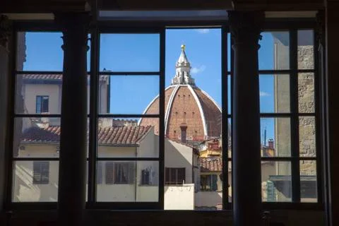 Florence,view of the dome of  Cathedral. Stock Photos