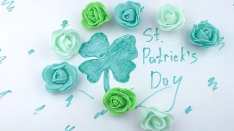Floret and St. Patrick's Day Stock Footage 85595558