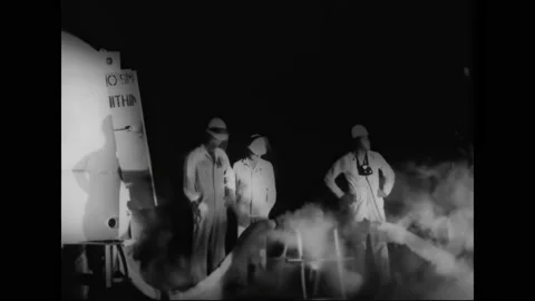 FLORIDA - 1961 - Liquid oxygen and astronaut Gus Grissom are brought to the Cape Stock Footage 316408426