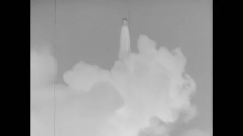 FLORIDA - 1965 - Valuable data is still gained when test missile launches go Stock Footage 325213507