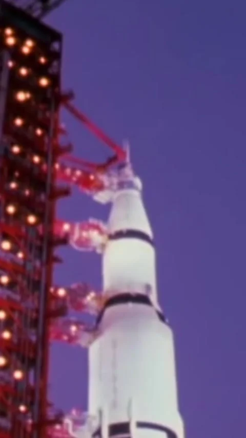 FLORIDA - 1969 - Apollo 11 is launched from the Kennedy Space Center. Stock Footage 342237964