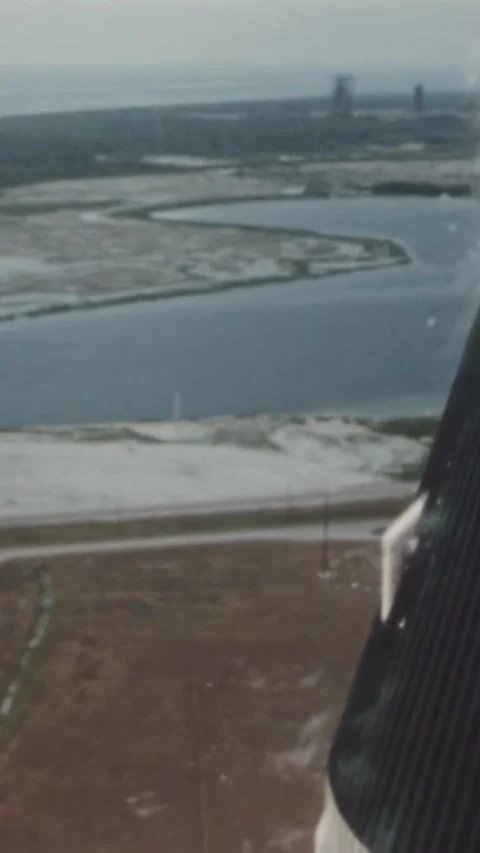 FLORIDA - 1969 - Close-up of the Apollo 11 spacecraft being launched from the Stock Footage 340323705