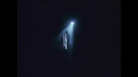 FLORIDA - 1981 - The STS-2 spacecraft is moved across the Kennedy Space Center Stock Footage 340661323