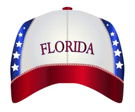 Florida Baseball Cap Stock Illustration