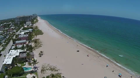 FLorida beach aerial view Stock Footage 41391065