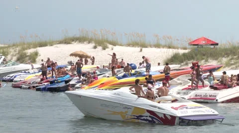 Florida Beach Fun Stock Footage 25189259