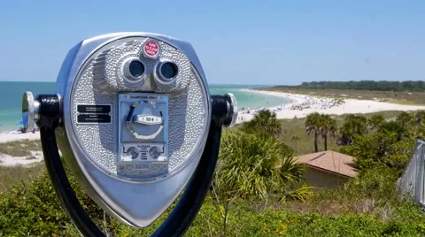 Florida Beach Scene Stock Footage 49769347