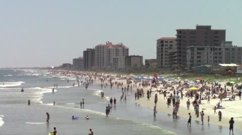 Florida Beach South Stock Footage 38021995