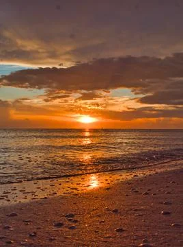 Florida Beach Sunset Stock Photos