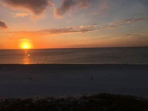Florida Beach Sunset Stock Photos