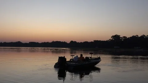 Florida boating at dawn. 4K Video stock 115550924