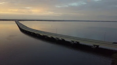 Florida Bridge Stock Footage 80682483