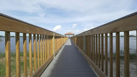 Florida Dock Stock Footage 74585363