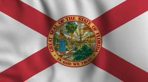 Florida Flag Stockbeeldmateriaal 435807
