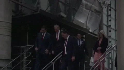 Florida governor Ron DeSantis meets Trade Secretary during UK visit Video stock 239758924