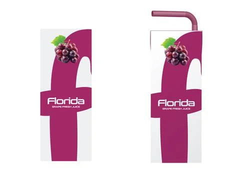 Florida Grape Fresh Juice Stock Illustration