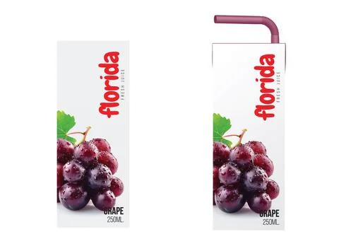 Florida Grape Fresh Juice Stock Illustration