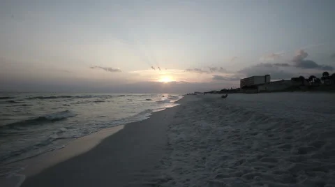 Florida Gulf Coast Sunset Stock Footage 53229718