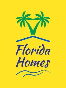 Florida Homes Stock Illustration