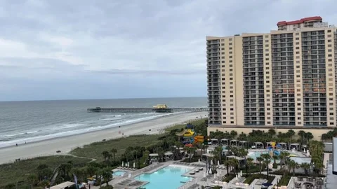 Florida - Hotel Beach Ocean Waves 1 Stock Footage 289213783