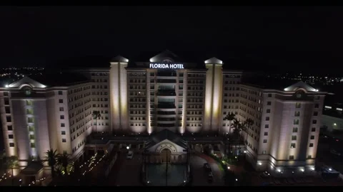 Florida Hotel close up Stock Footage 207681509