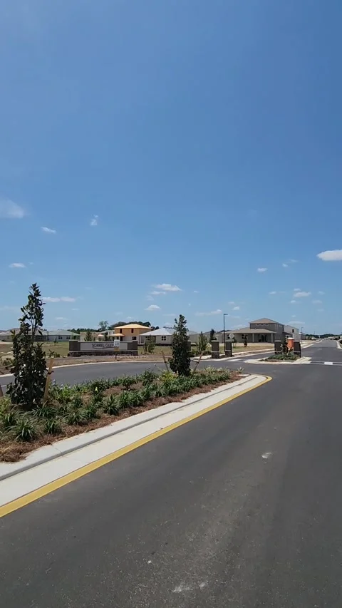 Florida Housing Development Construction Video stock 326671142