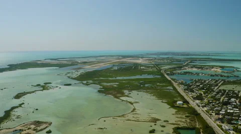 Florida Keys Aerial over Big Coppitt Key Stock Footage