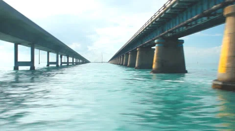 Florida Keys Bridge Stock Footage 23272928