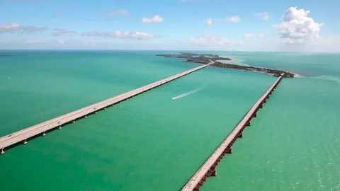 Florida Keys bridges Stock Footage 72982530