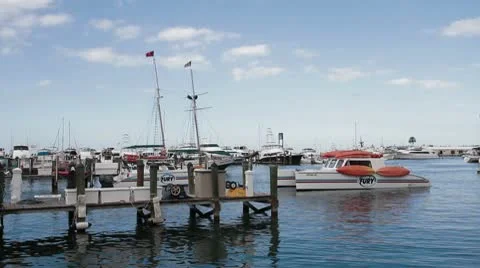 Florida Keys Marina and docks Stock Footage 10588937