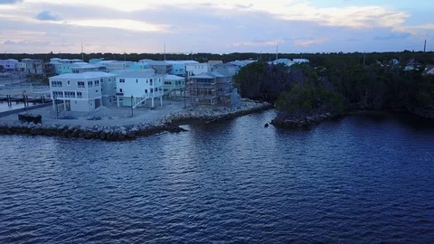 Florida Keys new construction Key Largo Overseas Resort Stock Footage 102404499