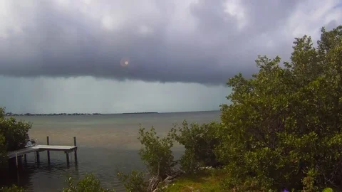 Florida Keys Storm Timelapse Видео 106352881