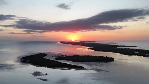 Florida Keys Sunset Aerial Stock Footage 325922914