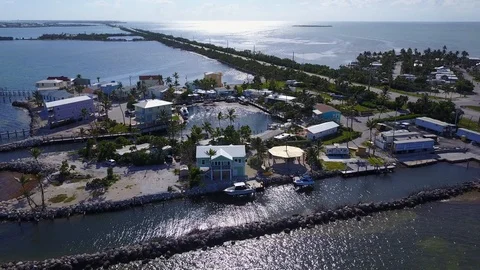 Florida Keys waterfront properties Stock Footage 102398200