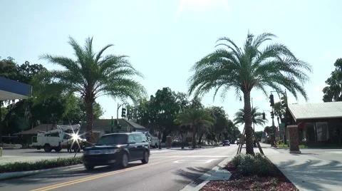 Florida Main Street 1 Stock Footage 52642793