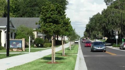 Florida Main Street-3 Stock Footage 52643311