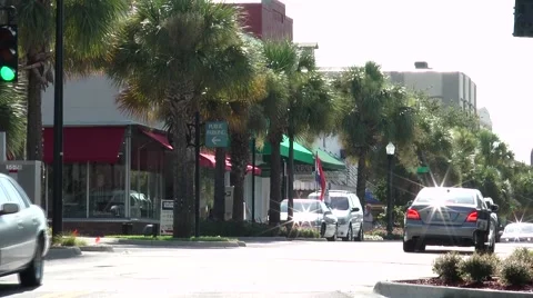 Florida Main Street-6 Stock Footage 52643647