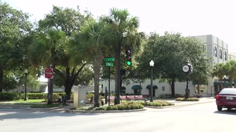 Florida Main Street - 8 Stock Footage 52645784