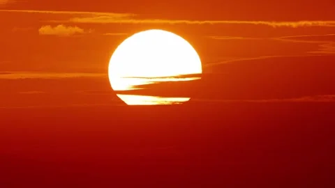 Florida Ocean and Sunset Clouds Time Lapse Video stock 250652451