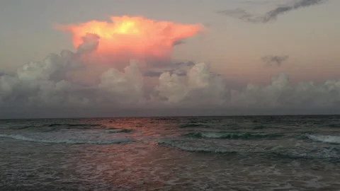 Florida Ocean Sunset Storm Clouds 2 Vidéo 140869529