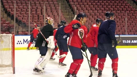 Florida Panthers Training Day. Practice. Stock Footage 168480046