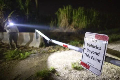 Florida python hunting, Fort Lauderdale, USA - 13 Aug 2022 스톡 사진